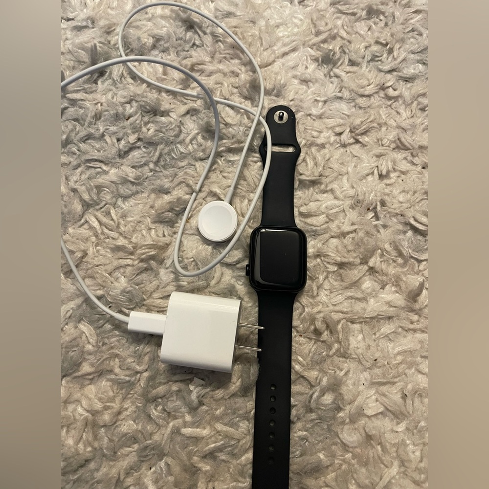 Apple Watch with charger